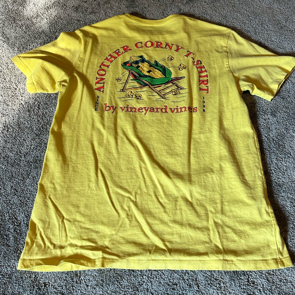Vineyard Vines Mens SS Yellow Tee